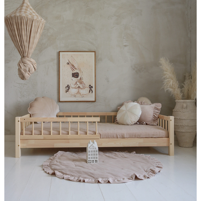 Luletto Basic Bello Παιδικό Κρεβάτι με Πλάτη Ξύλινο Σκανδιναβικού Στυλ