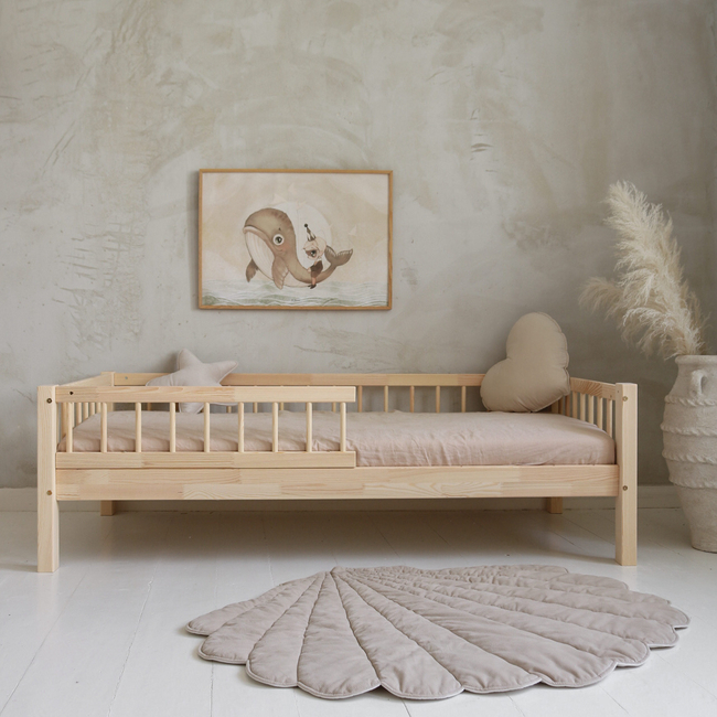 Luletto Basic Bello Παιδικό Κρεβάτι με Πλάτη Ξύλινο Σκανδιναβικού Στυλ