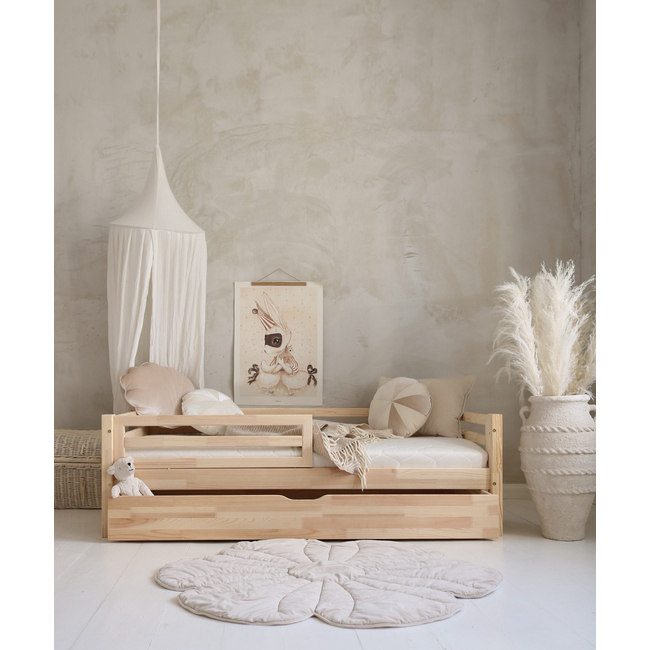 Luletto Basic Fello Duo Plus – Κρεβάτι με Κάγκελα, Κεντρική Είσοδο & Συρτάρι Ύπνου