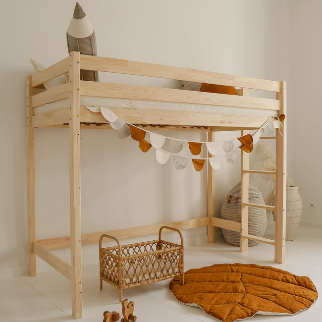 Luletto Basic Loft – Υπερυψωμένη Κουκέτα Σε Σκανδιναβικό Στυλ