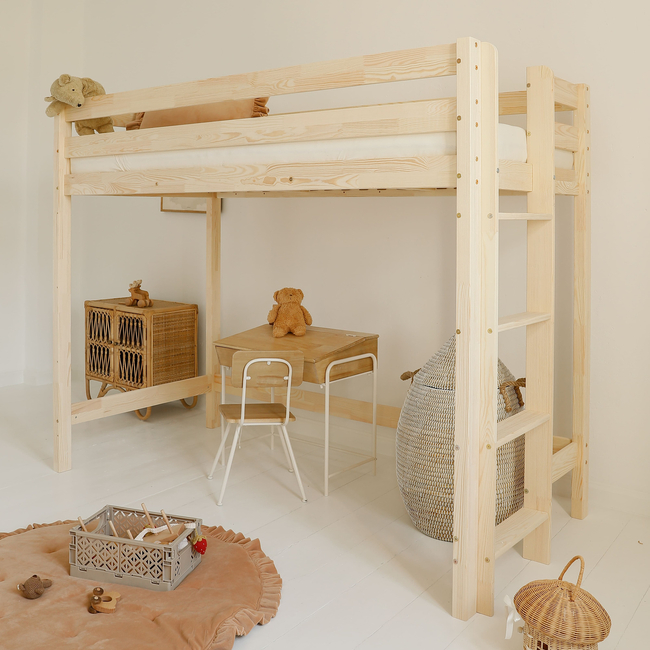 Luletto Basic Loft – Υπερυψωμένη Κουκέτα Σε Σκανδιναβικό Στυλ