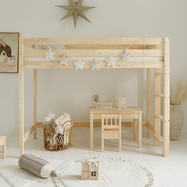 Luletto Basic Loft – Υπερυψωμένη Κουκέτα Σε Σκανδιναβικό Στυλ