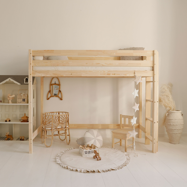 Luletto Basic Loft – Υπερυψωμένη Κουκέτα Σε Σκανδιναβικό Στυλ