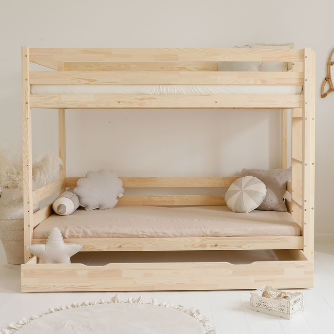 Luletto Basic Plus – Scandinavian Style Bunk Bed With Drawer