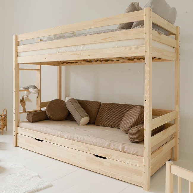 Luletto Basic Plus – Κουκέτα Σε Σκανδιναβικό Στυλ Με Αποθηκευτικό Συρτάρι