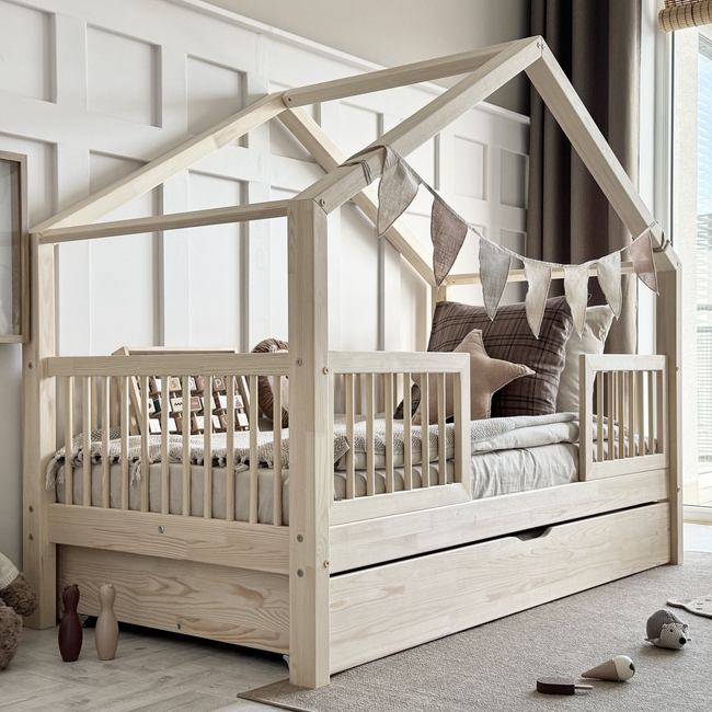 Luletto Alto Duo Children's Bed Housebed with drawer