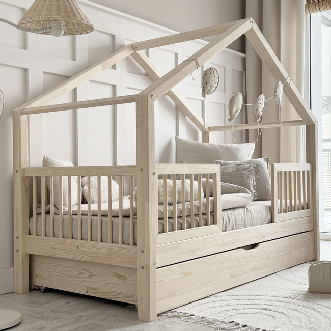 Luletto Alto Duo Children's Bed Housebed with drawer