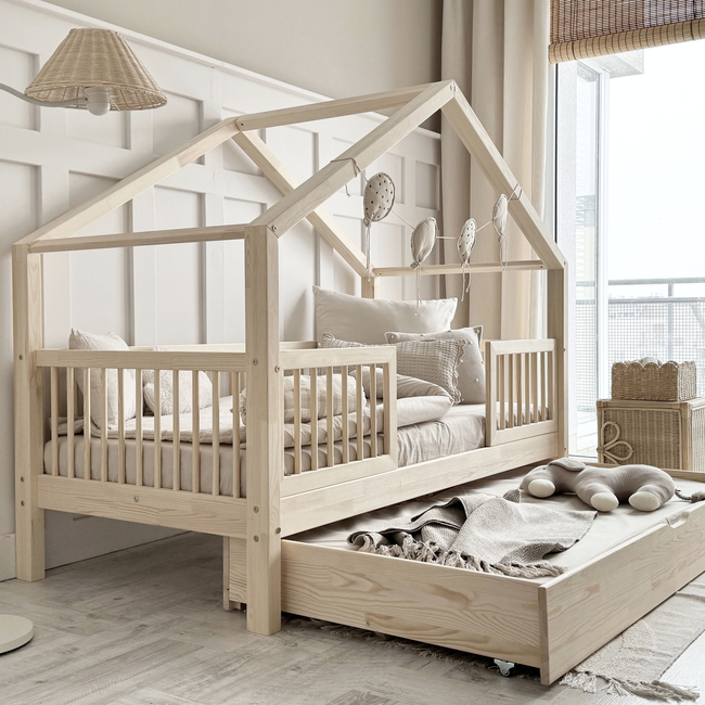 Luletto Alto Duo Children's Bed Housebed with drawer