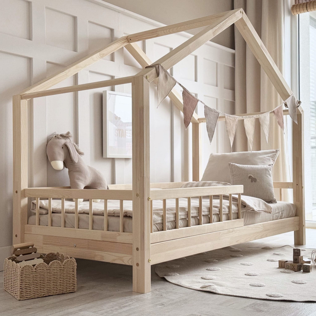 Housebed Bello Παιδικό Κρεβάτι Montessori 160x80 natural