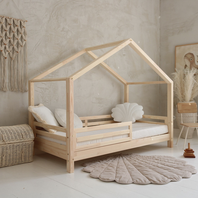 Luletto HOUSEBED FELLO DUO – Παιδικό Κρεβάτι Σπιτάκι με Κεντρική Είσοδο