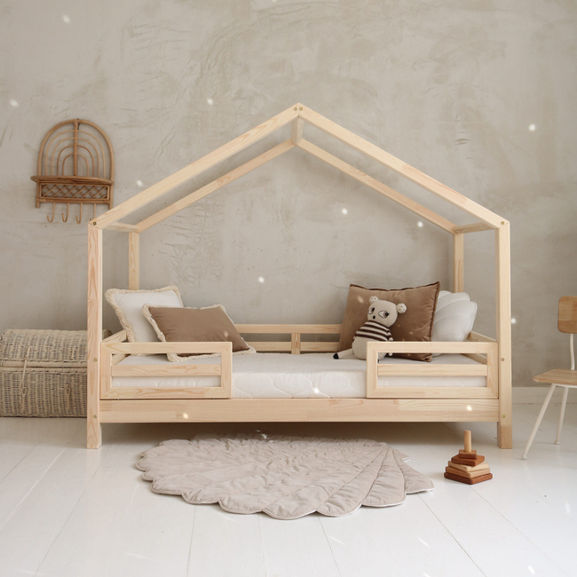 Luletto HOUSEBED FELLO DUO – Παιδικό Κρεβάτι Σπιτάκι με Κεντρική Είσοδο