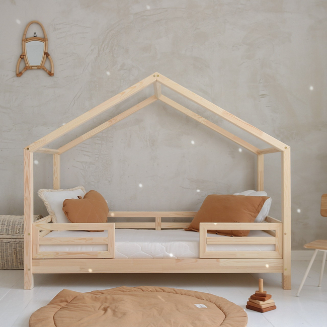 Luletto HOUSEBED FELLO DUO – Παιδικό Κρεβάτι Σπιτάκι με Κεντρική Είσοδο