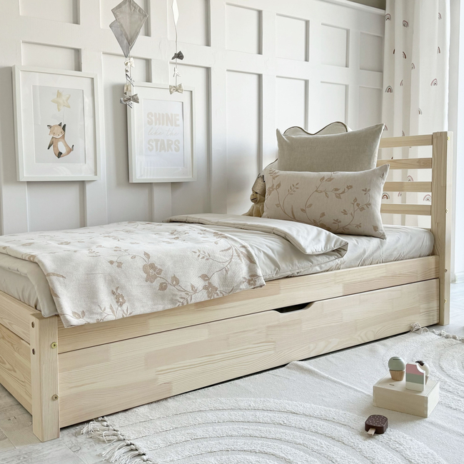 Luletto Simple Fello Plus – Κλασικό Κρεβάτι με Προσκέφαλο & Συρτάρι