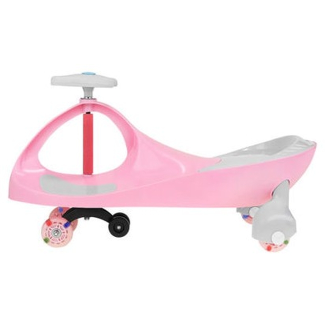 Swing Car Iso Trade Οικολογικό αυτοκινητάκι για Παιδιά LED Τροχοί - Ροζ 9167