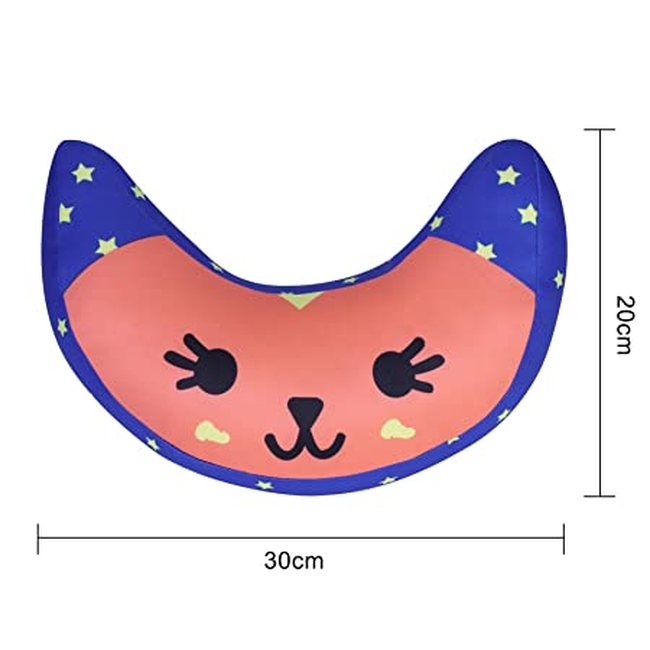 Seat belt pad, car sleeping pillow Blue Cat