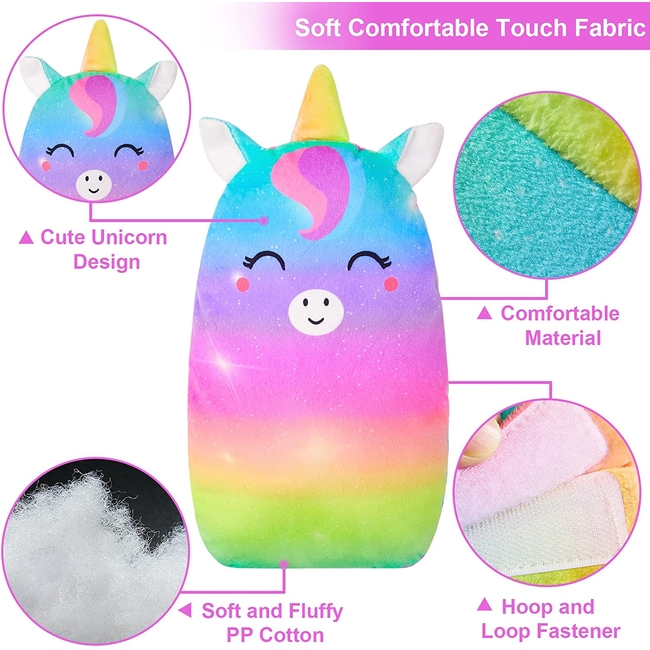 Επωμίδα Μαξιλάρι Ζώνης Αυτοκινήτου Και Στήριξη Αυχένα Car Sleeping Rainbow BY000502