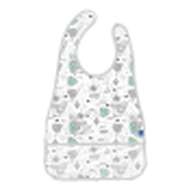 Kikka Boo EVA bib with crumb catcher Savanna Pattern Grey (31303030041)