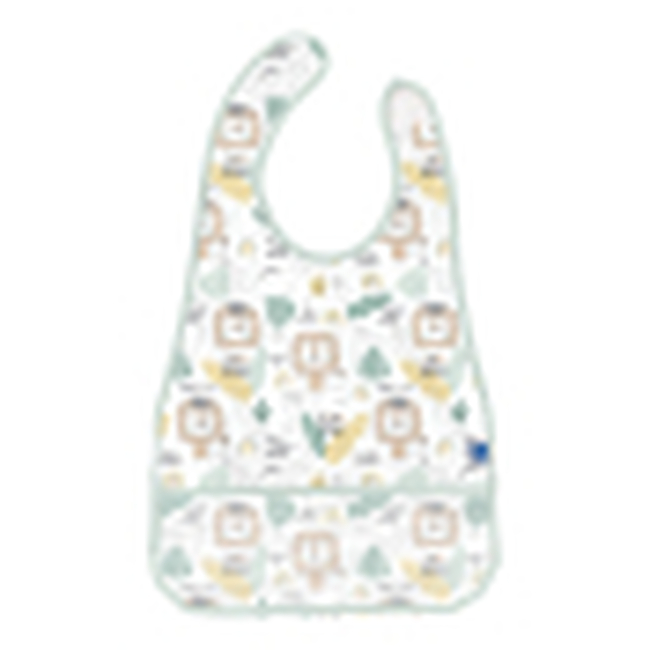 Kikka Boo EVA bib with crumb catcher Savanna Pattern Mint (31303030039)