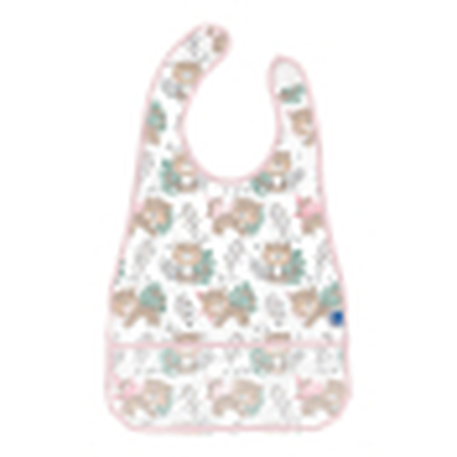 Kikka Boo Σαλιάρα EVA με ψιχουλοσυλλέκτη Savanna Pattern Pink (31303030038)