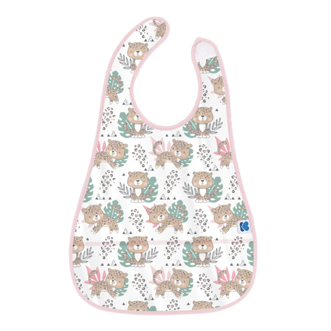 Kikka Boo Σαλιάρα EVA με ψιχουλοσυλλέκτη Savanna Pattern Pink (31303030038)