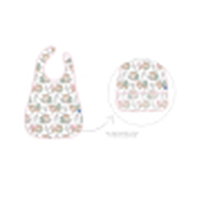 Kikka Boo Σαλιάρα EVA με ψιχουλοσυλλέκτη Savanna Pattern Pink (31303030038)
