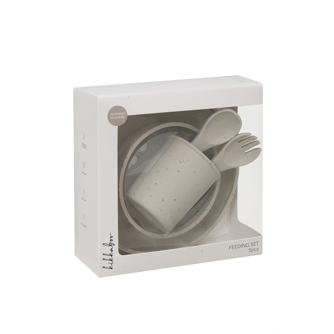 Kikka Boo Σετ Φαγητού 5 τεμ Πλατινένια άμμος σιλικόνης 31302050002