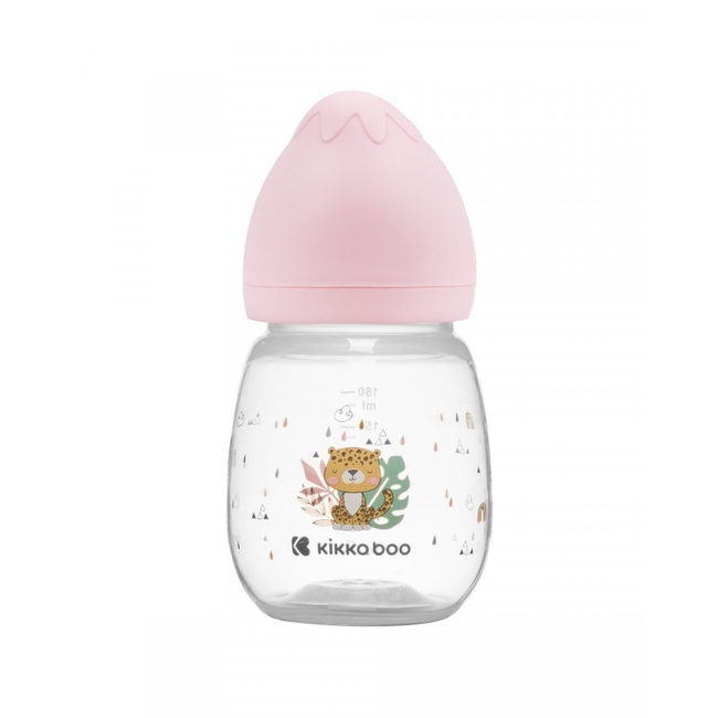 Kikka Boo Πλαστικό Μπιμπερό 180 ml BPA Free 0+ Μηνών Savanna Pink 31302020095