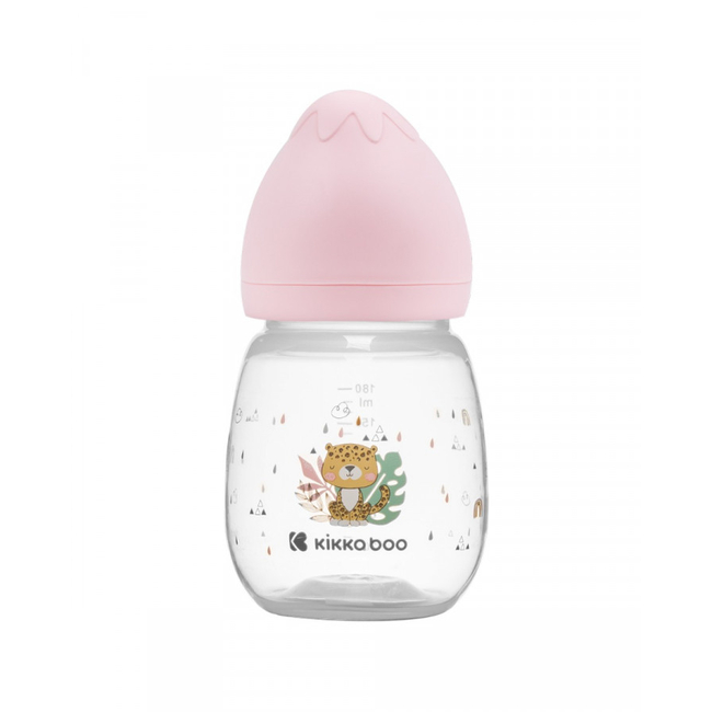 Kikka Boo Πλαστικό Μπιμπερό 180 ml BPA Free 0+ Μηνών Savanna Pink 31302020095
