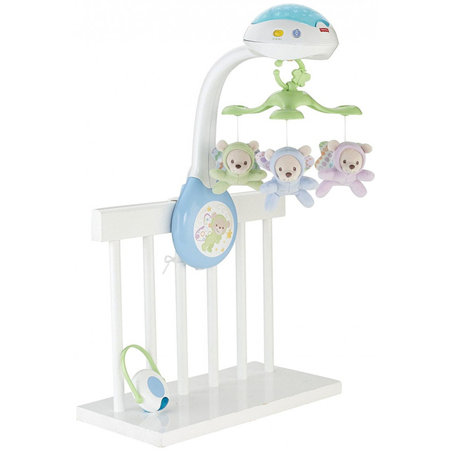 Fisher Price Butterfly Dreams 3 σε 1 - Περιστρεφόμενο Μουσικό Παιχνίδι και Προτζέκτορας CDN41