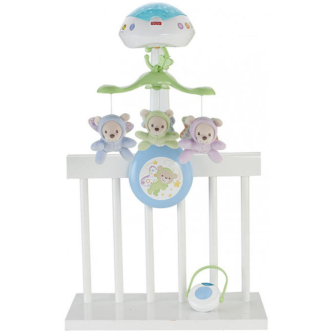 Fisher Price Butterfly Dreams 3 σε 1 - Περιστρεφόμενο Μουσικό Παιχνίδι και Προτζέκτορας CDN41