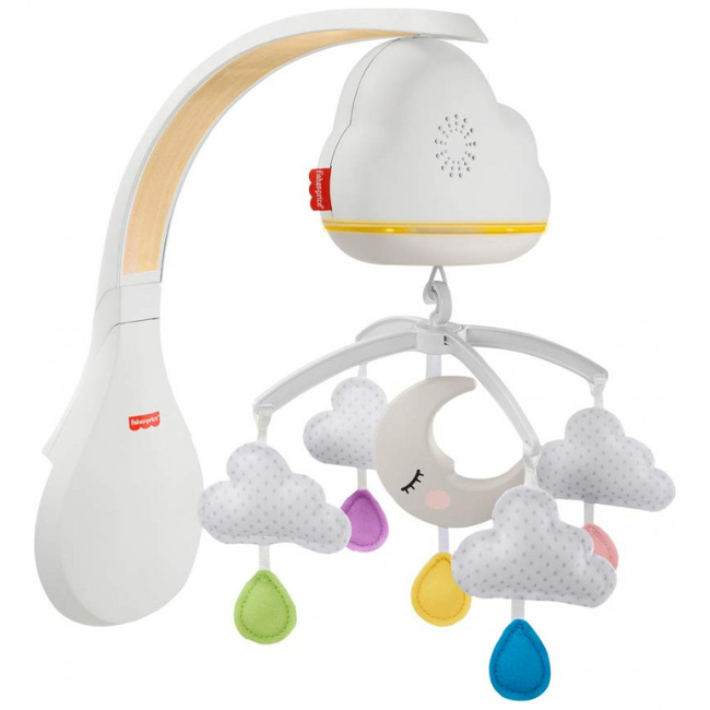 Fisher Price Calming Clouds Ονειρεμένα Συννεφάκια Περιστρεφόμενο Με Αισθητήρα Ανίχνευσης Κλάματος GRP99