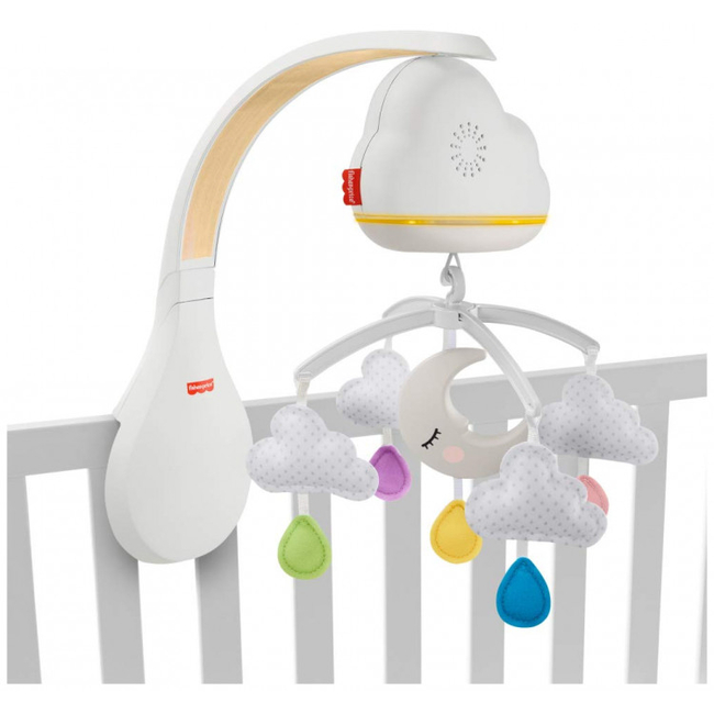 Fisher Price Calming Clouds Ονειρεμένα Συννεφάκια Περιστρεφόμενο Με Αισθητήρα Ανίχνευσης Κλάματος GRP99