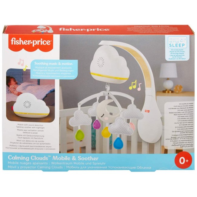 Fisher Price Calming Clouds Mobile and Music Box with Sound Sensor GRP99