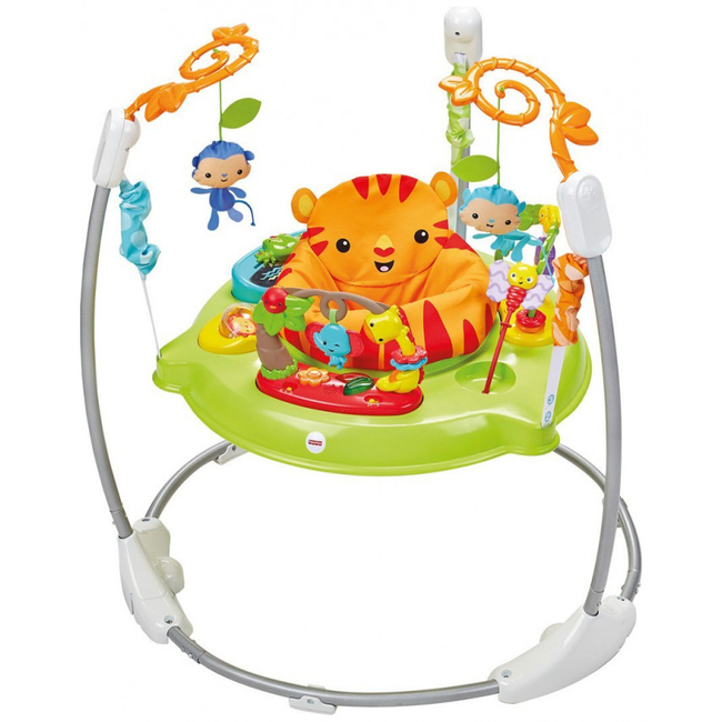 Fisher Price Roaring Rainforest Jumperoo CHM91 - Βοήθημα Στήριξης Τραμπολίνο - Green