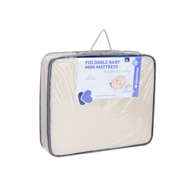 Kikka Boo Αναδιπλούμενο μίνι στρώμα για λίκνο 45χ80χ5cm Dream Big Μπεζ 41107030120