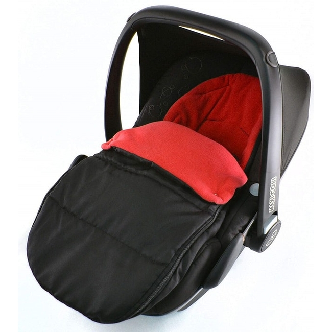 For Your Little One Footmuff Suitable for Group 1 Car Seats - Red