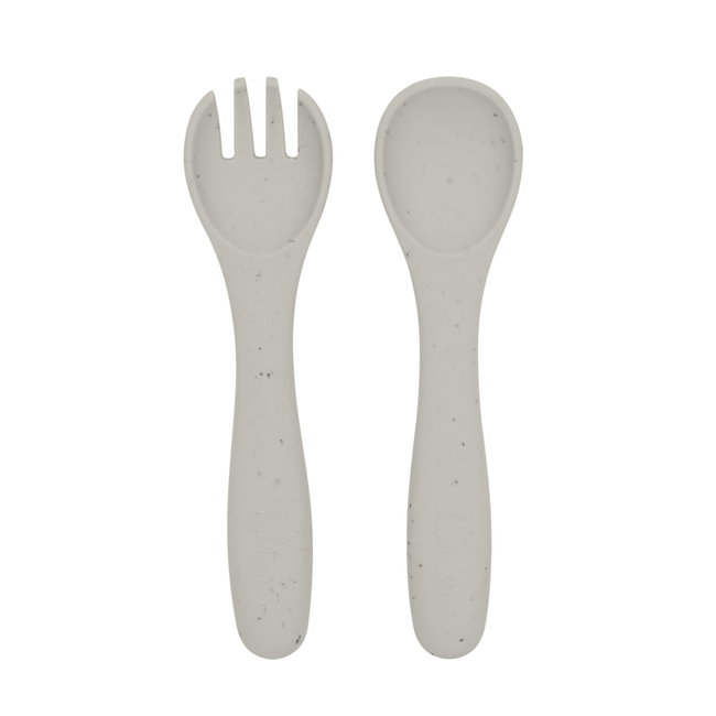 Kikka Boo Σετ πιρουνιών και κουταλιών Platinum Silicone Sand 31302050015