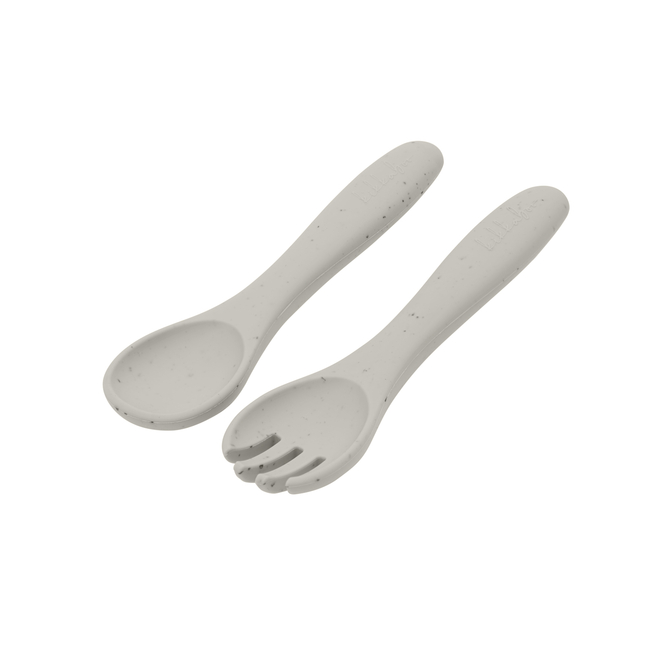 Kikka Boo Σετ πιρουνιών και κουταλιών Platinum Silicone Sand 31302050015