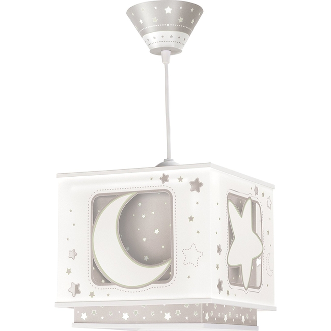 Φωτιστικό Οροφής Για Παιδικό Δωμάτιο Dalber 63232E Moon - Grey