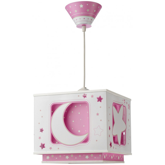 Φωτιστικό Οροφής Για Παιδικό Δωμάτιο Dalber 63232s Moon - Pink