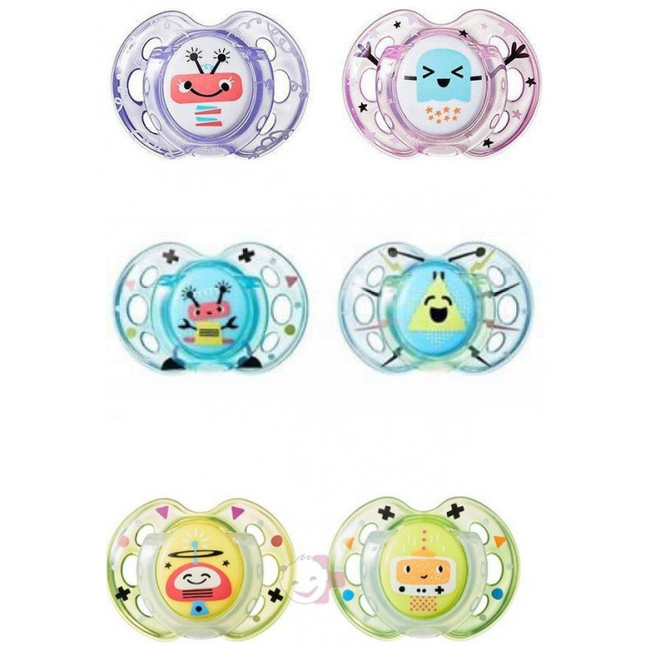 Tommee Tippee Fun Style - Baby Soothers Pack of 2 333575