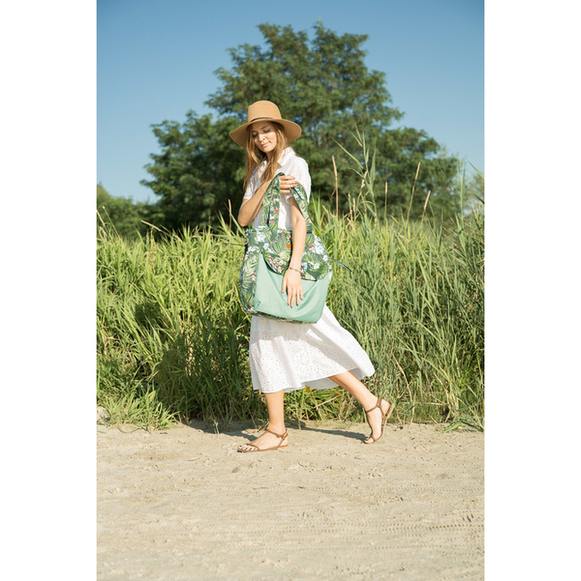 Sensillo Mama Bag Ευρύχωρη Τσάντα Αλλαξιέρα green jungle