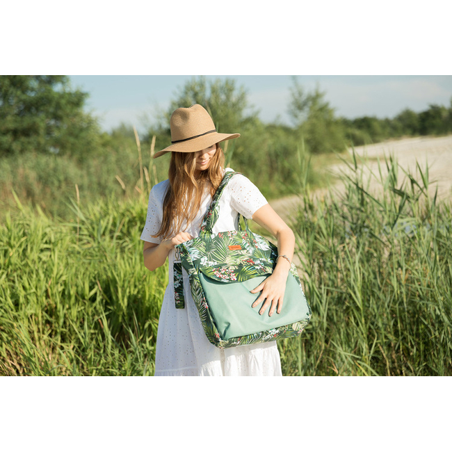Sensillo Mama Bag Ευρύχωρη Τσάντα Αλλαξιέρα green jungle