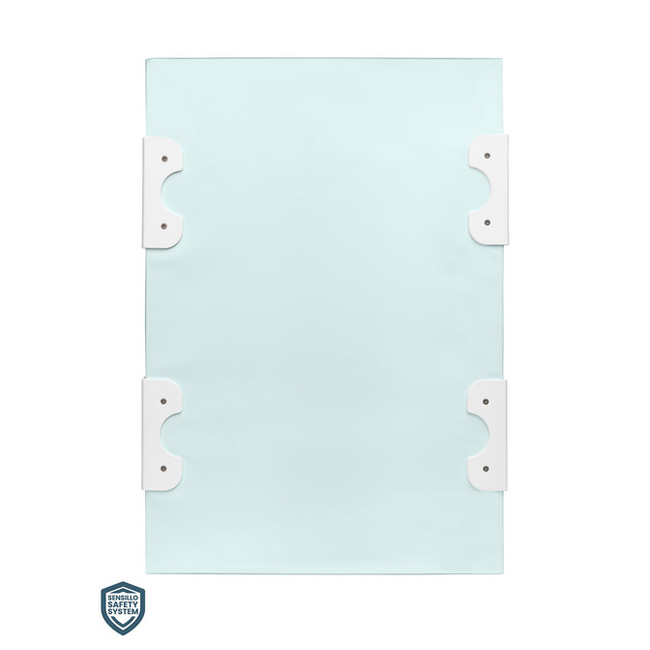 Sensillo Stiffened Changing Pad WITH SAFETY SYSTEM - Hedgehogs mint 70 cm