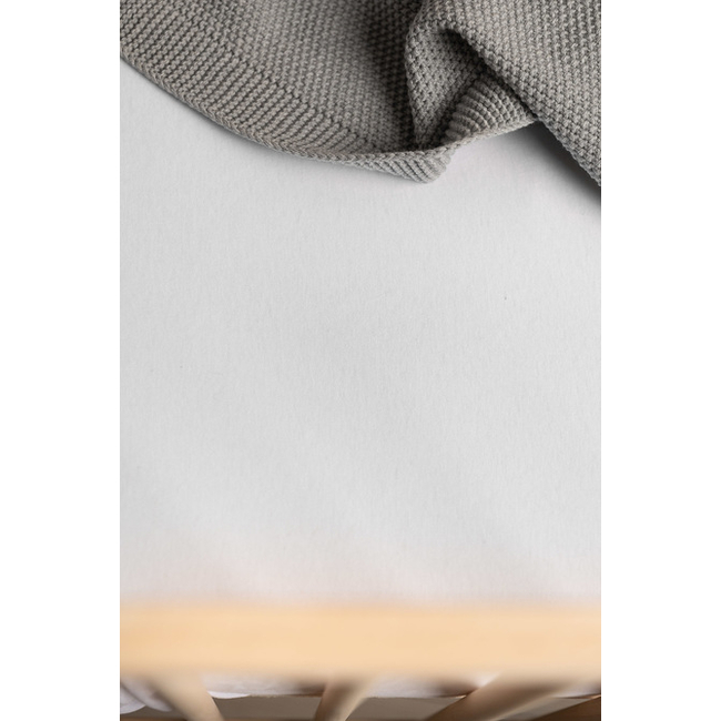 Sensillo Deluxe Σεντόνι Ελαστικό Jersey λευκό 160x80