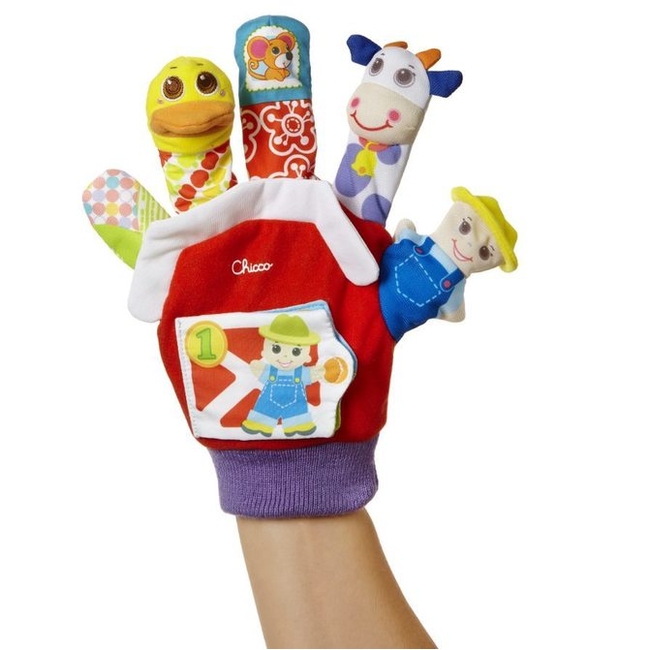 Chicco Farmyard Finger Puppet από Ύφασμα για 3+ Μηνών