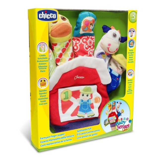 Chicco Farmyard Finger Puppet από Ύφασμα για 3+ Μηνών