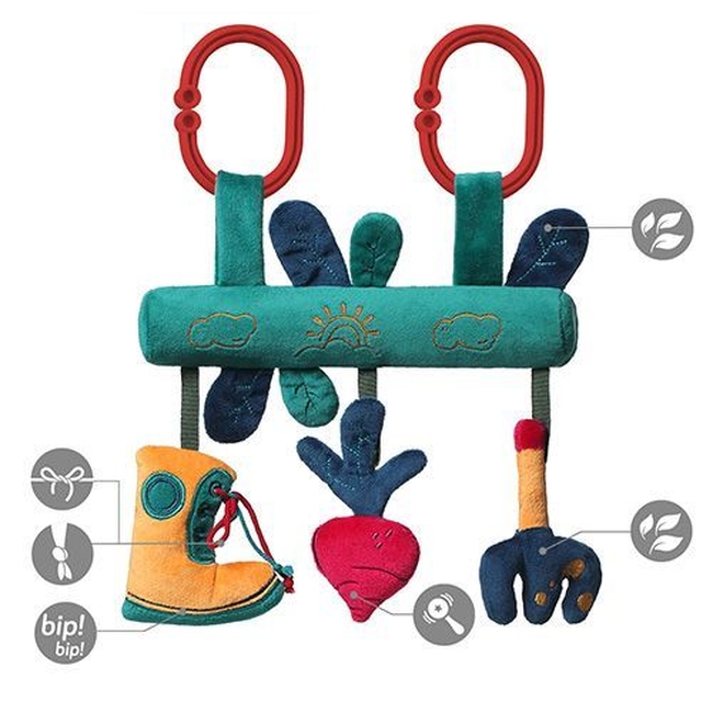 Babyono Soft Hanging Swing and Stroller Toy with Garden Boy BN1492
