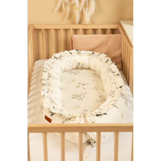 Sensillo BABY NEST VELVET 80X45 OLIVE CREAMY SILLO-228844