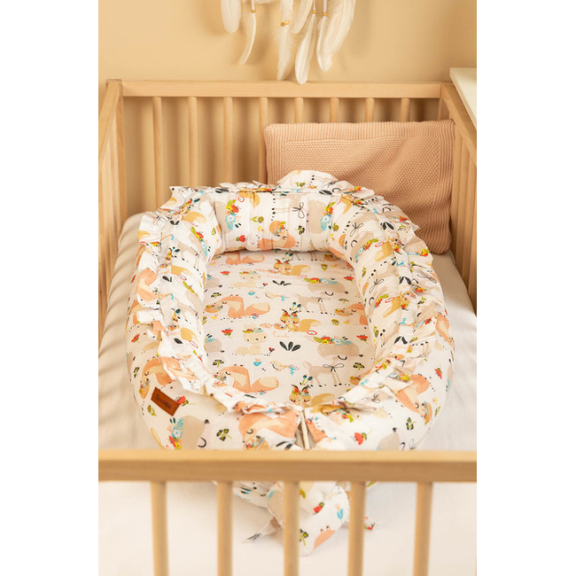 Sensillo BABY NEST VELVET 80X45 PICNIC PEACH